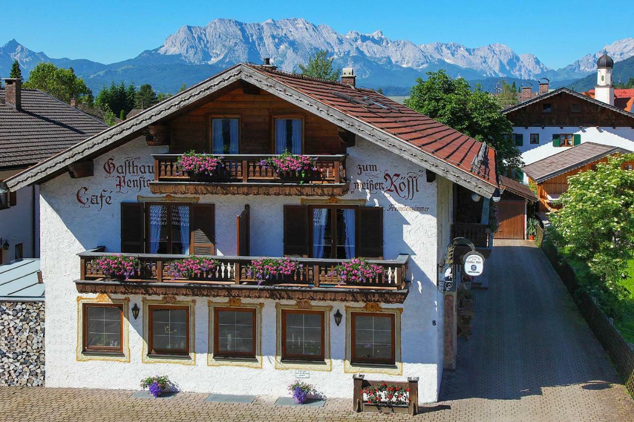 Fruehstueckspension Gaestehaus Zum Weissen Roessl Wallgau Εξωτερικό φωτογραφία